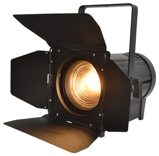 LED Fresnel 200W Warm White Stage Spot with Barn Door